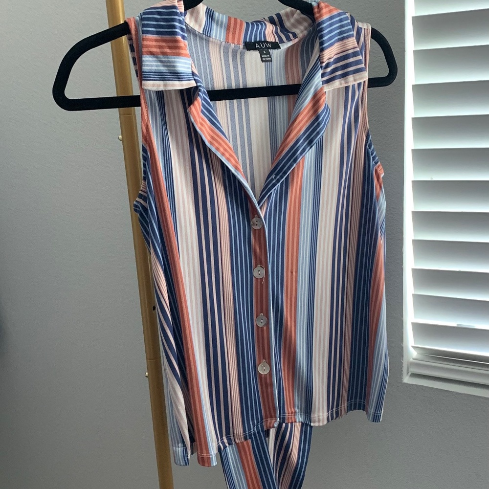Stripped Collard shirt